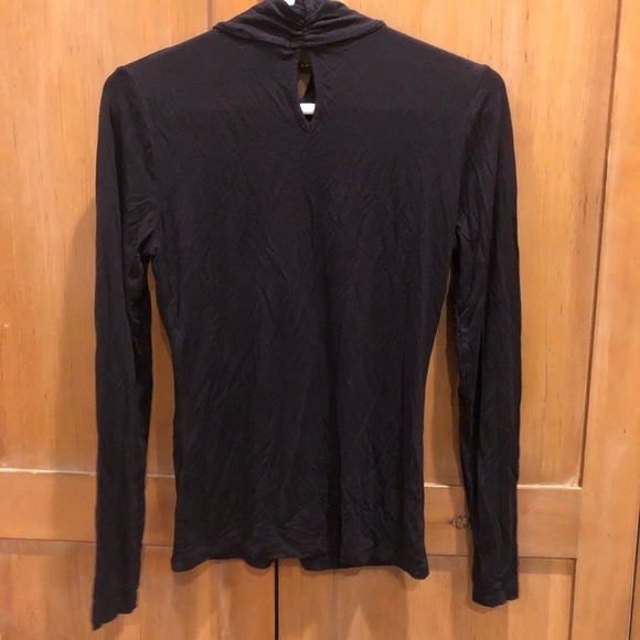 Michael Kors Long Sleeve Knot Mock Neck Blouse - Picture 6 of 6